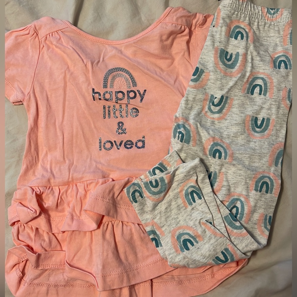 Toddler girls shirt & leggings set